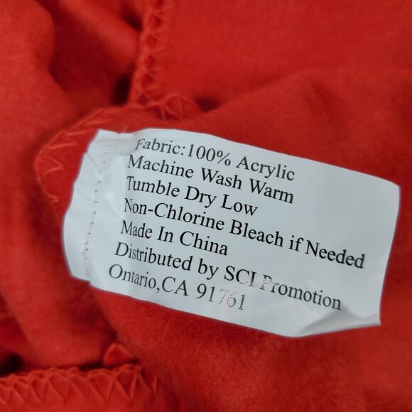 Vintage 1990s Wrangler Texas Stampede Stadium Blanket Red Blue NEW - Picture 5 of 6